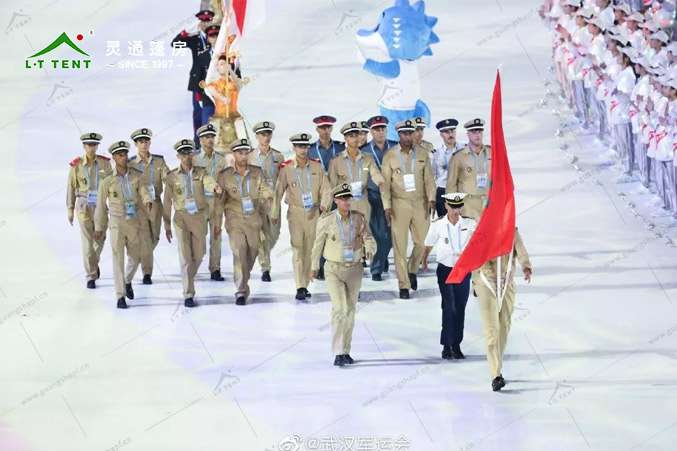 靈通賽事篷房為軍運再添色彩